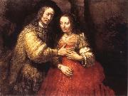 REMBRANDT Harmenszoon van Rijn The Jewish Bride Germany oil painting reproduction